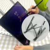 휴대용 접이식 노트북 태블릿 거치대 회색