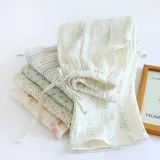로맨틱 패브릭 이중 거즈면 순면 잠옷 바지 홈웨어
