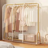 드레스룸 투명 스탠드 행거 커버 의류먼지방지 150cm