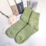 연녹색 보카시 여성 양말