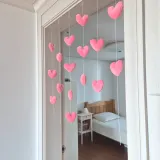 하트 실커튼 문발 인테리어