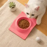 펫린 반려동물 식기 강아지 고양이 밥그릇 코랄 핑크