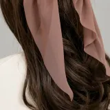 [엔젤슈슈] 쉬폰 롱리본 곱창밴드(핑크) 해오머리끈