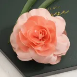 [엔젤슈슈] 쉬폰 플라워 집게핀 반묶음 당고머리핀