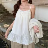 레이어드 프릴 레이스 끈나시