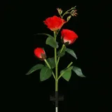 장미 LED 태양광 꽃정원등(레드) 야외조명등