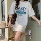 반팔티 루즈핏 알래스카 티셔츠 2컬러