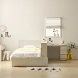 파티션 책장 1200 책상 침대 세트 SS