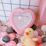 탁상용거울 디자인거울 핑크 하트 화장대 거울