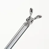 토끼 유성볼펜(실버) 1.0mm 검정펜