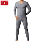 BYC남성 내복 베이직 상하세트(다크그레이)