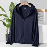 썸머룩 남성 자외선차단 후드집업(2XL) (네이비) 점퍼