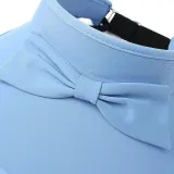 모던걸 리본 돌돌이 썬캡 비치 휴양지 여름모자 블루
