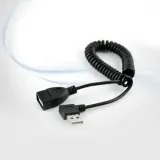 coms USB 연장 케이블(Short MF형) 스프링 왼쪽 꺾임