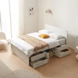 디포랙 높은 멀티 수납 침대 Q (매트리스미포함)