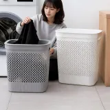세탁바구니 틈새 정리함 메쉬 빨래바구니 수납함 틈새수납 50L