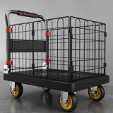 분리형 접이식 보관 손수레 철망 펜스 이동식 핸드 카트