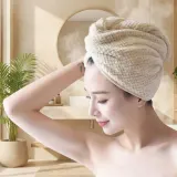 [모아픽] 헤어 드라이 타올 머리수건 빠른건조 타월캡