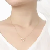 [비쥬홀릭] 실버925 골드도금 진주볼 여자목걸이