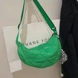 20대 퀼팅 캐주얼 숄더 여성 가방 그린