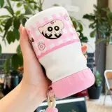 캐릭터 스트랩 물병 물통 우유병 텀블러 430ml 핑크
