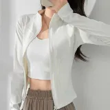 필라테스상의 여성운동복 요가웨어 슬림핏 핑거홀