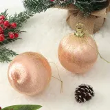 피치오렌지 패브릭 장식볼 2P(10cm) (실키망사)