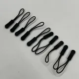 일자형 지퍼손잡이 지퍼풀러 블랙 10P