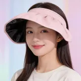 여성 썬캡 자외선차단 비치모자 띠 여름 휴가 물놀이 나들이 캠핑
