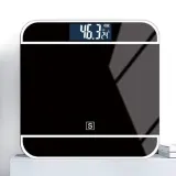 EDISON i79블랙 강화유리 디지털 LCD 체중계 180kg