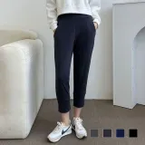 8부 조거 팬츠 밴딩 배기 바지 무지 하의