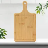 대나무 손잡이 피자트레이(사각형) 33x18cm