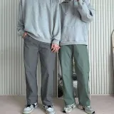 남녀공용 기모 와이드팬츠 겨울 통바지 루즈핏 긴바지 데일리룩