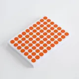 10mm 컬러 원형 스티커 60매세트(오렌지) 문구스티커