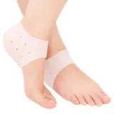 통풍형 실리콘 발 뒷꿈치 패드 흰색