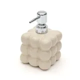 모던 버블 세라믹 디스펜서(500ml) (크림) 리필용기