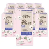 깨끗한나라 건강한 순수한면 유기농 탐폰 슈퍼 8p 12팩