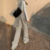 여성와이드바지 코지핏 데일리 2컬러 밴딩 와이드 팬츠