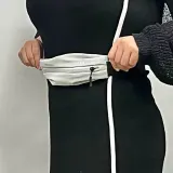 러닝 힙색 그레이 휴대폰허리가방