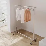 심플 스테인리스 이동식 행거F-1(80cm*130cm)