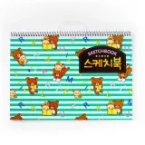 리락쿠마 스케치북(18매) / 8절스케치북