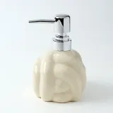 모던 쉐입 세라믹 디스펜서(320ml) 크림 욕실디스펜서