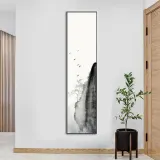 인테리어 수묵 담채화 캔버스 그림액자F(120cm*30cm)