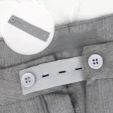 바지 허리늘리기 밴딩 매직단추 그레이