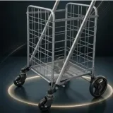 접이식 핸드 카트 대 47x35 쇼핑 마트 폴딩 손수레 캐리어
