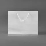 무지 가로형 쇼핑백(화이트)(30x25cm)/종이쇼핑백