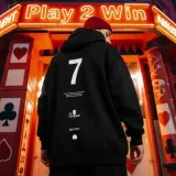 남성 후드티 기모 캐주얼 레터링 넘버링 긴팔 티셔츠 3색상