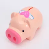 팬시 핑크 돼지저금통(대) 복돼지저금통