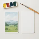 아트페이퍼 캘리 양면 무지 종이카드 100매 8x13cm