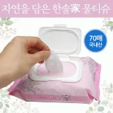 물티슈 [한솔가 물티슈] 순한물티슈/캡형물티슈/고급물티슈/아기물티슈/티슈/두꺼운물티슈/화장지